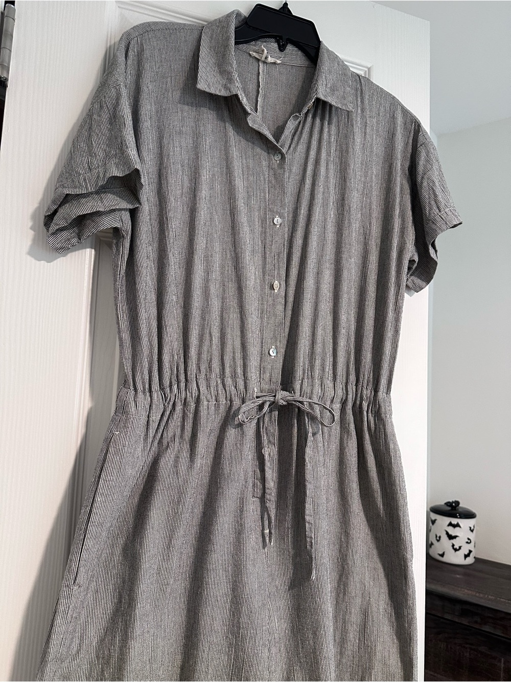 Eileen Fisher Button-Front romper - Picture 4 of 13